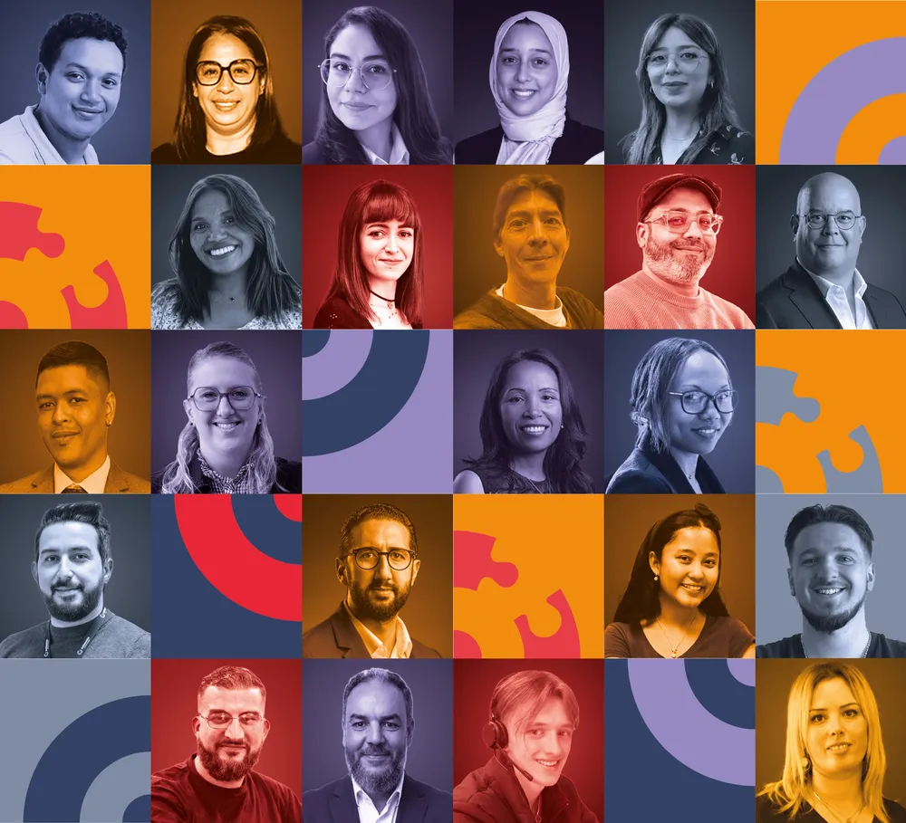 Portraits des collaboratrices et collaborateurs Outsourcia